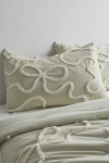 Urban Outfitters Wild Bows Tufted Sham Set In Sage At  In Green