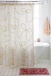 Urban Outfitters Wild Bows Tufted Shower Curtain In Ivory At  In Ivory