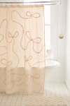 Urban Outfitters Wild Bows Tufted Shower Curtain In Pink At