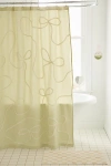 Urban Outfitters Wild Bows Tufted Shower Curtain In Sage At