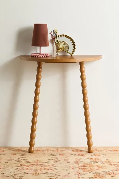 Urban Outfitters Willow Wood Wall-mounted Entryway Table In Brown At