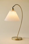 Urban Outfitters Winnie Pleated Table Lamp In Gold At  In Gold