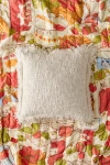 Urban Outfitters Woven Fringe Throw Pillow In Natural At