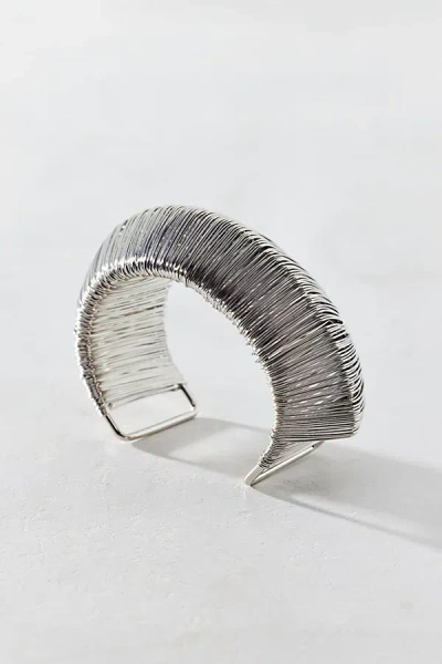 Urban Outfitters Wrapped Wired Cuff Bracelet In Silver, Women's At  In Metallic