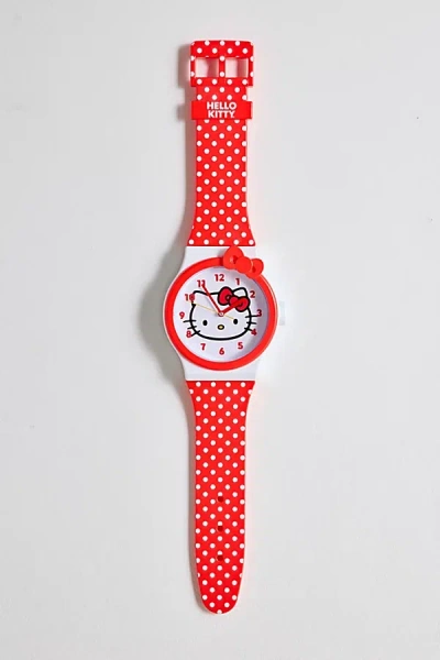 Urban Outfitters Wristwatch Wall Clock In Red Hello Kitty At