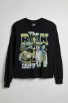 Urban Outfitters Wwe The Rock Graphic Cropped Long Sleeve Tee In Black, Men's At  In Black