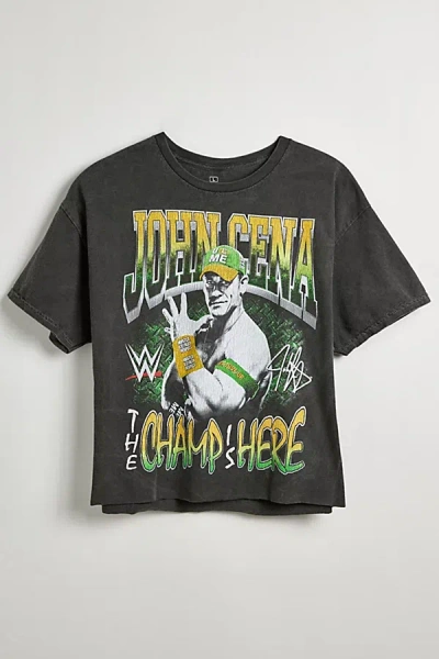 Urban Outfitters Uo Exclusive John Cena Cropped Tee In Black, Men's At