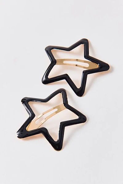 Urban Outfitters Xl Star Snap Clips Set In Black, Women's At  In Multi