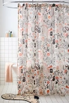 Urban Outfitters Yeehaw Shower Curtain In Ivory At  In Ivory