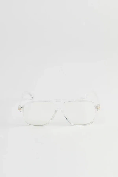 Urban Outfitters Zac Aviator Blue Light Glasses In Clear, Men's At