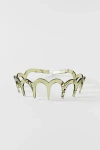 Urban Outfitters Zig Zag Headband In Dark Green, Women's At