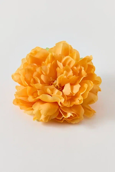 Urban Outfitters Zinnia Flower Hair Clip & Brooch In Orange, Women's At