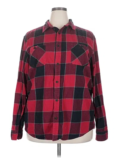 Pre-owned Urban Pipeline Long Sleeve Button Down Shirt In Red