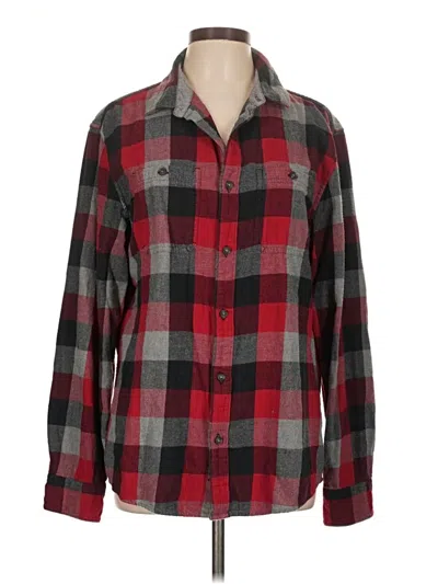 Pre-owned Urban Pipeline Long Sleeve Button Down Shirt In Red