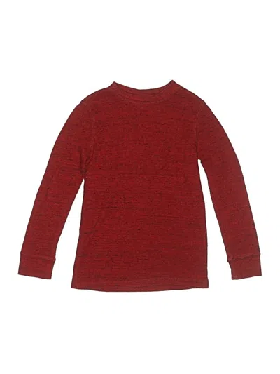 Pre-owned Urban Pipeline Kids' Long Sleeve Henley Shirt In Red