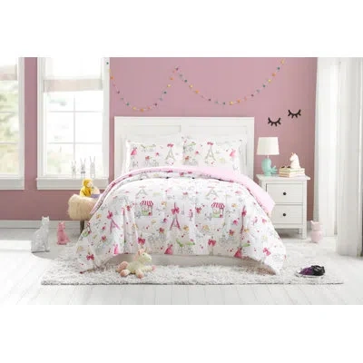 Urban Playground Pretty In Paris Reversible Pink Comforter Set