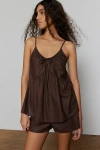 Urban Renewal Made In La Ecovero️ Linen Tunic Tank Top In Brown, Women's At Urban Outfitters