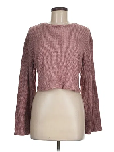 Pre-owned Urban Renewal Long Sleeve T-shirt In Burgundy