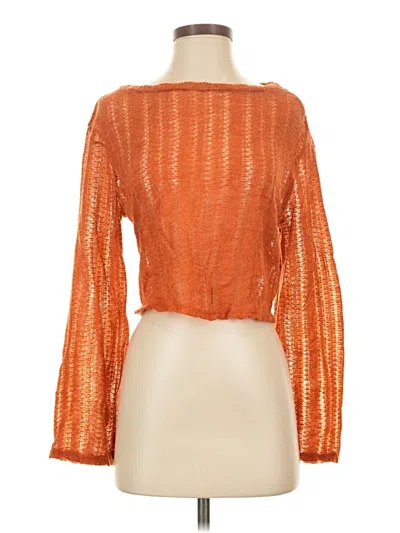 Pre-owned Urban Renewal Long Sleeve Turtleneck In Orange