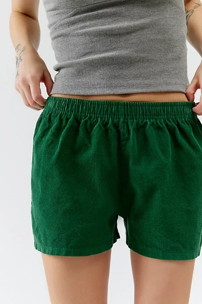 Urban Renewal Remade Overdyed Cord Short In Green, Women's At Urban Outfitters