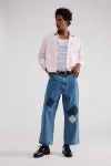 URBAN RENEWAL REMADE OVERDYED CROPPED CHAMBRAY BUTTON-DOWN SHIRT IN ROSE, MEN'S AT URBAN OUTFITTERS