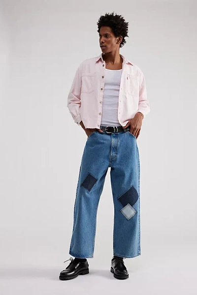 Urban Renewal Remade Overdyed Cropped Chambray Button-down Shirt In Rose, Men's At Urban Outfitters