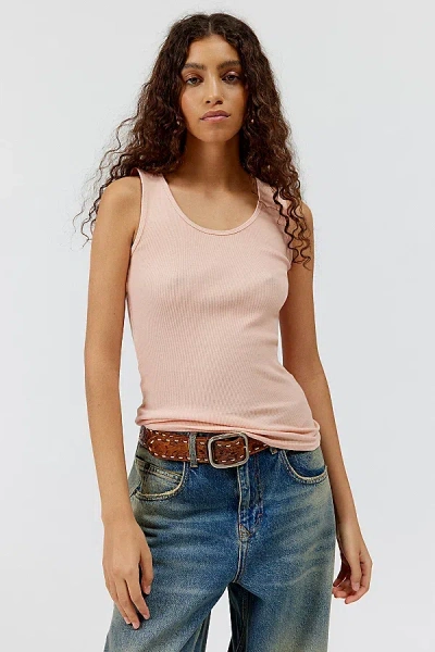 Urban Renewal Remade Overdyed Full-length Tank Top In Tropical Peach, Women's At Urban Outfitters In Neutral