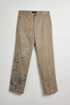 URBAN RENEWAL REMADE PAINT SPLATTER CHINO PANT IN KHAKI, MEN'S AT URBAN OUTFITTERS