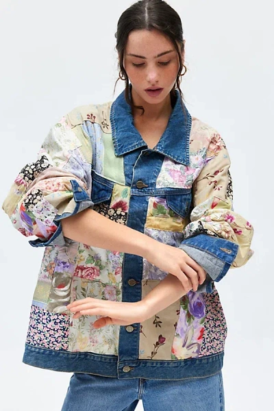Veste en jean surteinte façonnée Urban Renewal - Urban Outfitters