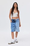 Urban Renewal Remade Pieced Denim Jort In Tinted Denim, Women's At Urban Outfitters In Tinted Denim
