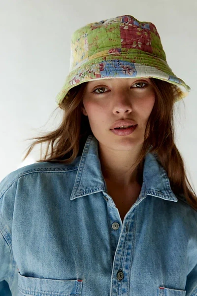 Urban Renewal Remade Quilted Bucket Hat In Assorted, Women's At Urban Outfitters In Multi