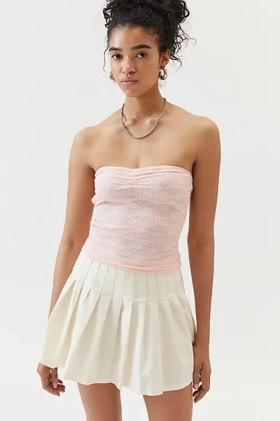 Urban Renewal Remnants Ruched Cutout Tube Top In Blush, Women's At Urban Outfitters In Multi