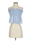 Urban Renewal Tube Top Blue Strapless Neckline Tops In Blue