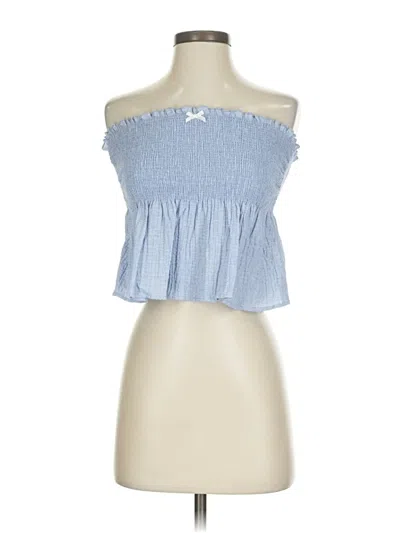 Urban Renewal Tube Top Blue Strapless Neckline Tops