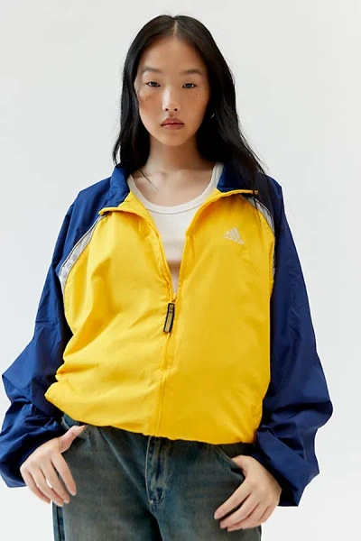 Urban Renewal Vintage Branded Oversized Windbreaker Jacket In Warm, Women's At Urban Outfitters