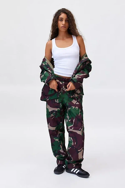 Urban Renewal Vintage Camo Windbreaker Pant In Camo, Women's At Urban Outfitters In Brown