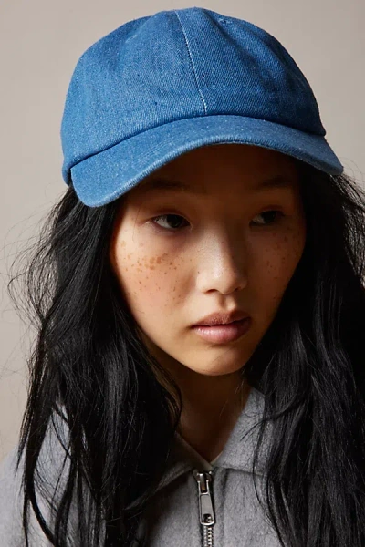 Urban Renewal Vintage Deadstock Denim Baseball Hat In Vintage Denim Medium, Women's At Urban Outfitters In Blue