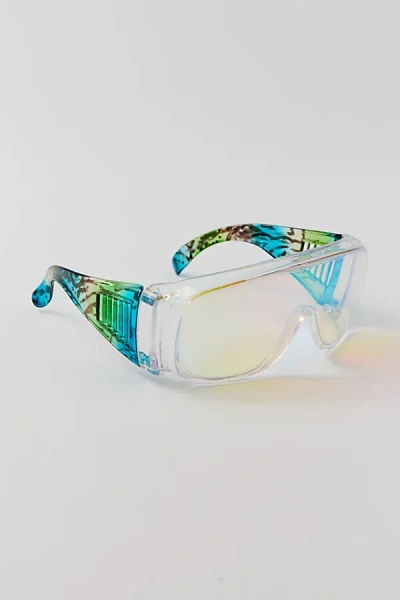 Urban Renewal Vintage Rainbow Oversized Sunglasses In Blue, Women's At Urban Outfitters