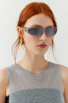 Urban Renewal Vintage Released Wrap Sports Sunglasses In Grey, Women's At Urban Outfitters In Gray