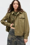 Urban Renewal Vintage Star Button Surplus Jacket In Green, Women's At Urban Outfitters In Green