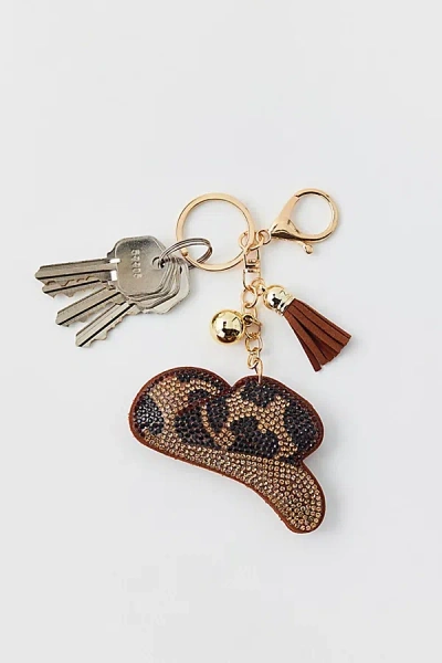 Urban Renewal Vintage Western Hat Keychain In Tan, Women's At Urban Outfitters In Brown