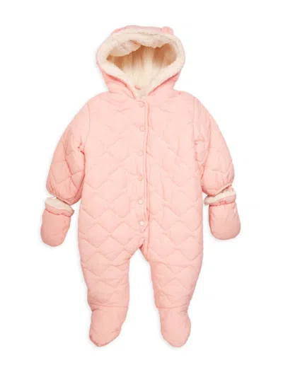 Urban Republic Baby Girl's Quilted Footie In Pink