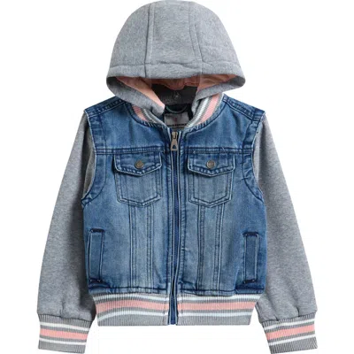 Urban Republic Kids' Denim Two-fer Jacket In Blue