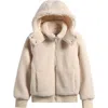 Urban Republic Kids' High Pile Fleece Hooded Shacket In Neutral