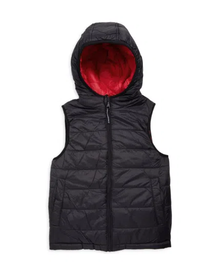 Urban Republic Kids' Little Boy's Packable Nylon Puffer Vest In Black