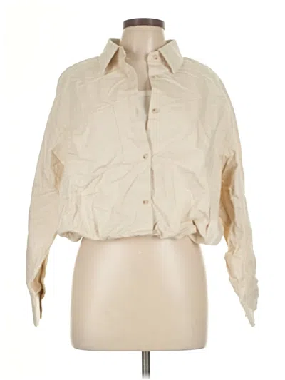 Pre-owned Urban Revivo 3/4 Sleeve Blouse In White