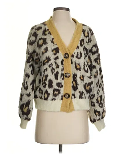 Pre-owned Urban Revivo Cardigan Sweater In Gold