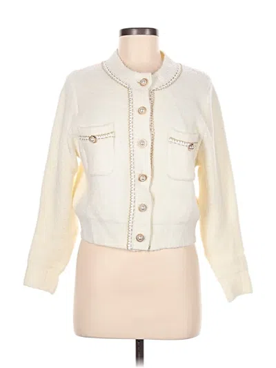 Pre-owned Urban Revivo Cardigan Sweater In Ivory