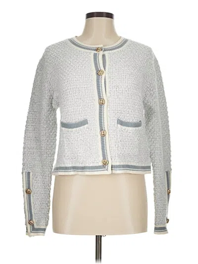 Pre-owned Urban Revivo Cardigan Sweater In Silver