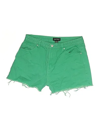 Pre-owned Urban Revivo Denim Shorts In Green